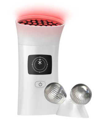 Tzumi - SLF 2-in-1 Microcurrent Facial Device LED Red Light Therapy Massager Tool