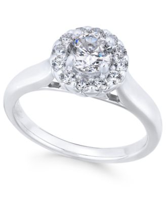 Macy's - Diamond Engagement Ring (1 ct. t.w.) in 18k White Gold
