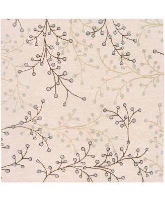 Livabliss - Athena ATH-5008 Taupe 4' Square Area Rug