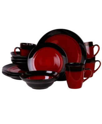 Elama - ’s Tanizia 16 Piece High Gloss Dinnerware Set
