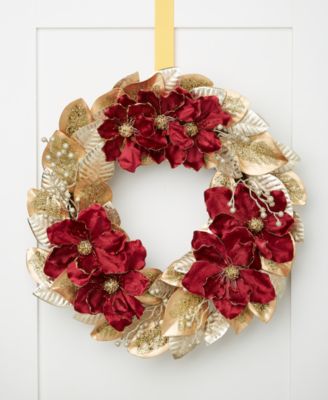 Holiday Lane - Evergreen Dreams Laurel & Magnolia Wreath