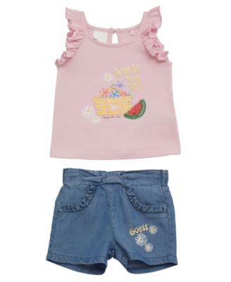 GUESS - Baby Girl T-Shirt and Short Set