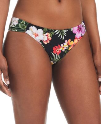 Bar III - Women's Floral-Print Side-Tab Hipster Bottoms