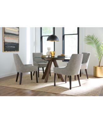 Furniture - 5 Pc. Dining Set (Gardley Round Table & 4 Everly II Side Chairs)