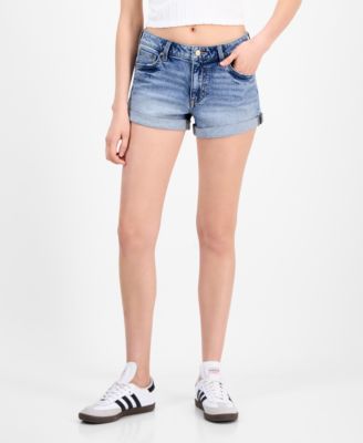 Celebrity Pink - Juniors' Mid-Rise Cuffed Shorts