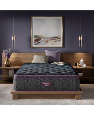 Beautyrest - World Class Level Three 16" Plush Pillow Top Mattress Set - Full