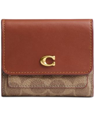 COACH - Mila Small Flap Wallet in Signature Canvas