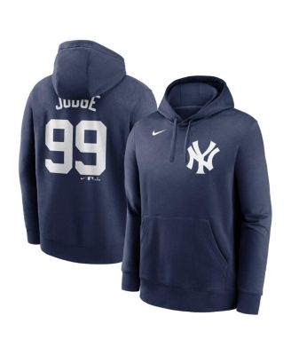 Nike - Men's Aaron Judge Navy New York Yankees Player Name Number Club Pullover Hoodie