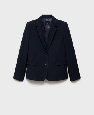 MANGO - Women's Pinstripe Suit Blazer
