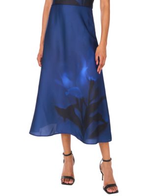 Vince Camuto - Women's Placement-Print Pull-On Midi Skirt