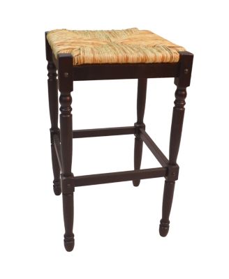 Carolina Living - French Country 30" Turned Leg Seat Stool, Quick Ship