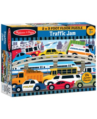 Melissa and Doug - Kids Toy, Traffic Jam 24-Piece Floor Puzzle