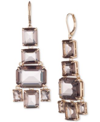 Lauren Ralph Lauren - Geometric Stone Cluster Chandelier Drop Earrings