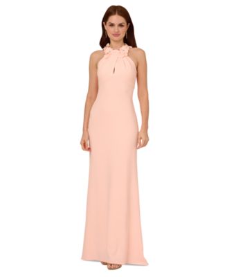 Adrianna Papell - Women's Rosette Halter Gown