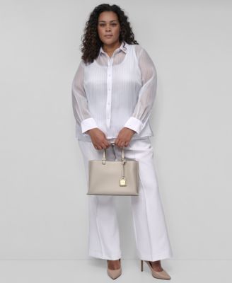 DKNY - Plus Size Mid-Rise Straight-Leg Pants