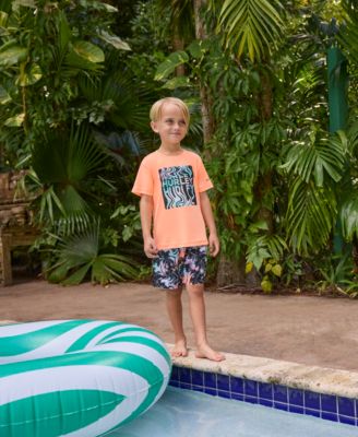 Hurley - Little Boys Palm Beach Swim Top & Shorts, 2 Piece Set