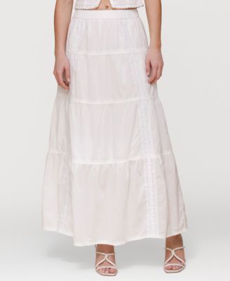 Avec Les Filles - Women's Cotton Maxi Skirt