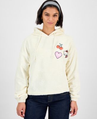 Grayson Threads, The Label - Juniors' Embossed Sherpa Hoodie