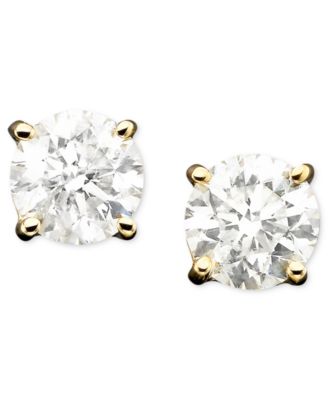 Macy's - Diamond Stud Earrings in 14k Gold (1/3 ct. t.w.-1 ct. t.w.)